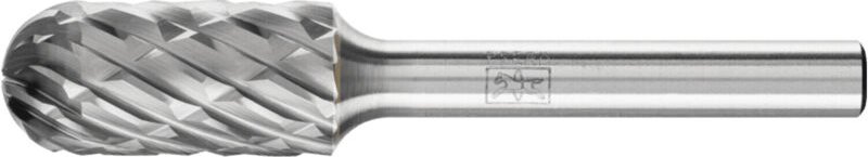 Thumbnail - Pferd - Hartmetall Hochleistungsfrässtift cast Walzenrund wrc ø 12x25 mm Schaft-Ø 6 mm für Gußeisen