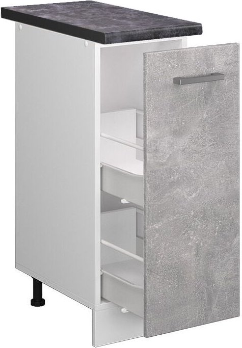 Vicco - Küchenunterschrank R-Line, Beton, 30 cm , ap Anthrazit