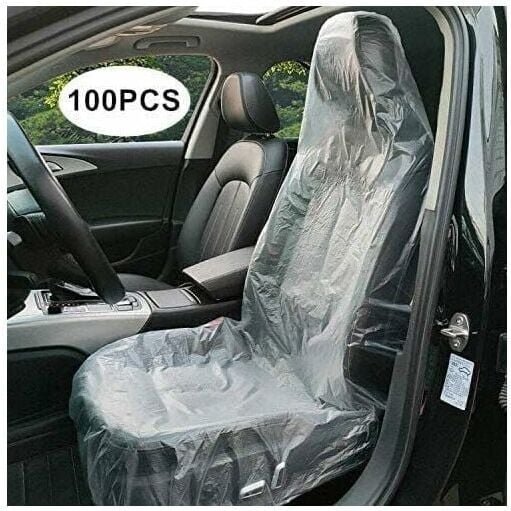 Einweg-Sitzbezüge, 100 Stück, transparenter Sitzbezug aus Kunststoff - Ulisem