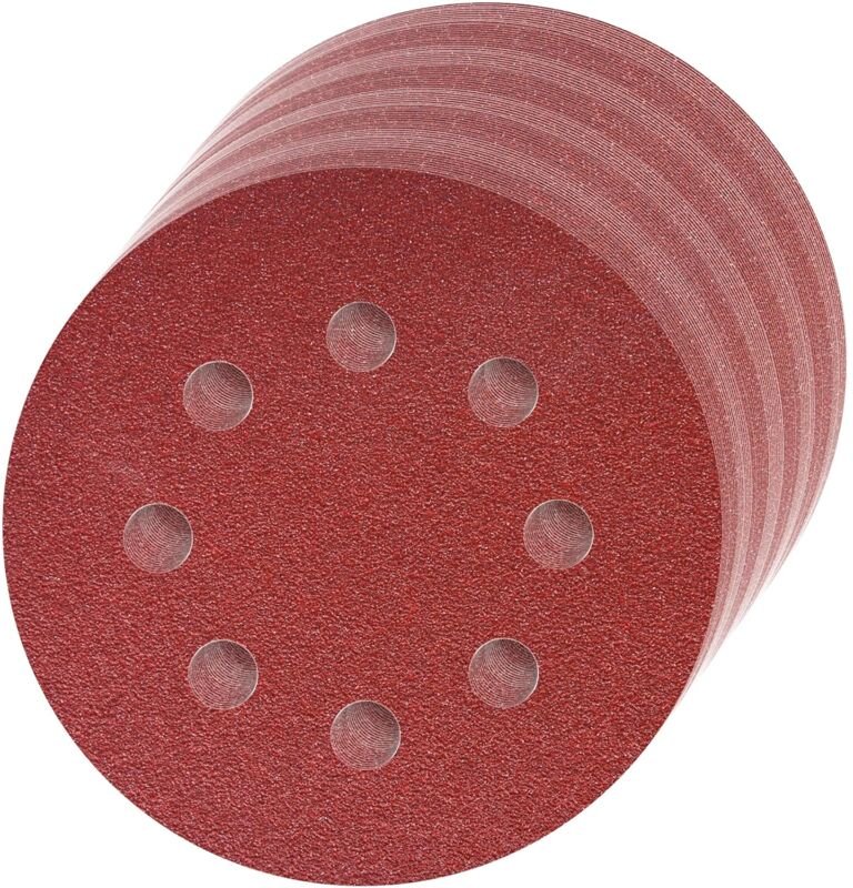 Schleifscheiben mit Körnung 100, 5 Zoll, 8 Löcher, Körnung 120, für Trockenschleifer Giraffe, Packung mit 100 Tabletten/...