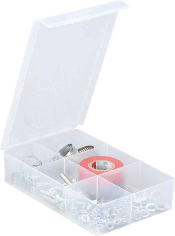 Sortimentskasten EuroPlus Basic 12,1x20,7x4,4 cm transparent Aufbewahrung - Allit