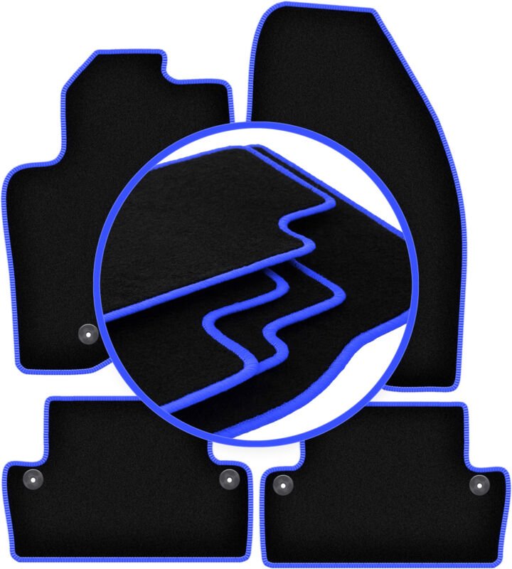 CARLUX-BLUE Auto-Fußmatten für: Volvo S60 I Liftback (2000-2009)