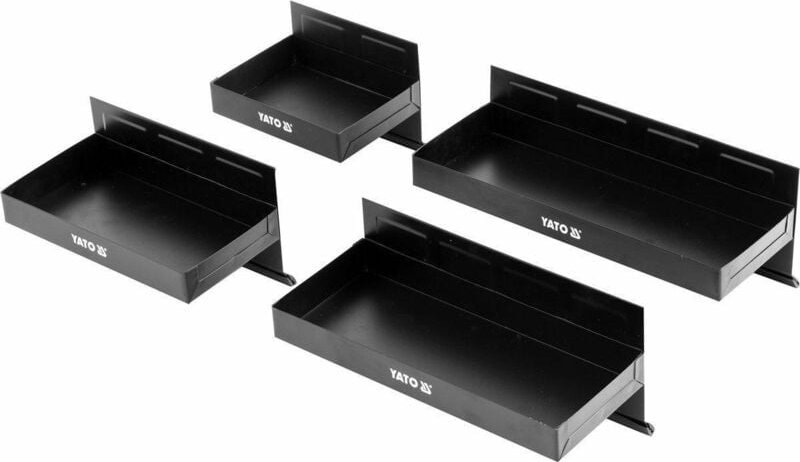 Yato YT-08682, Industrieregal und schwarzes Metallregal of 5 Ebenen, ideal für die Lagerung in Werkstätten und industrie...