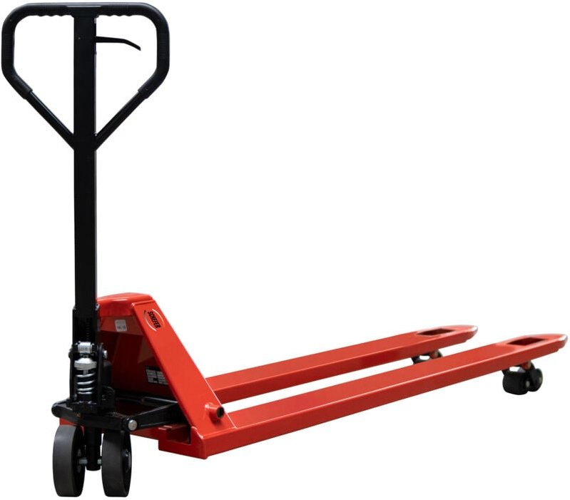 Schefer Gabelhubwagen Premium mit Schnellhub / Sonderlänge Tragkraft 2000kg Gabellänge 1800mm