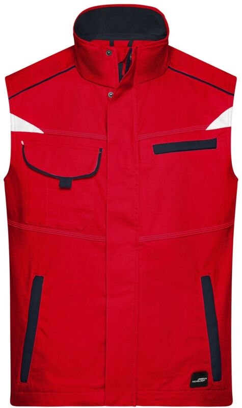 James&nicholson - Funktionelle Weste im sportlichen Look JN850 Gr. xs red/navy