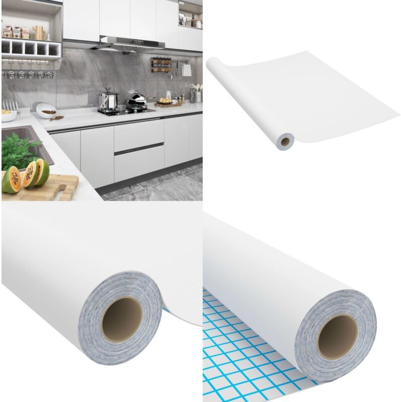 Selbstklebende Möbelfolie Weiß 500 x 90 cm pvc - Möbelfolie - Möbelfolien - Home & Living - Weiß