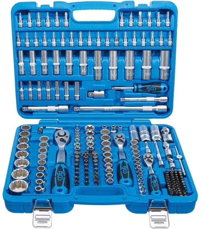 Steckschlüssel-Satz Zwölfkant Antrieb 6,3 mm (1/4') / 10 mm (3/8') / 12,5 mm (1/2') 192-tlg.