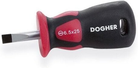 CrMo Profi-Schraubendreher, extra kurz, 6,5x25 mm Dogher 331-065-025