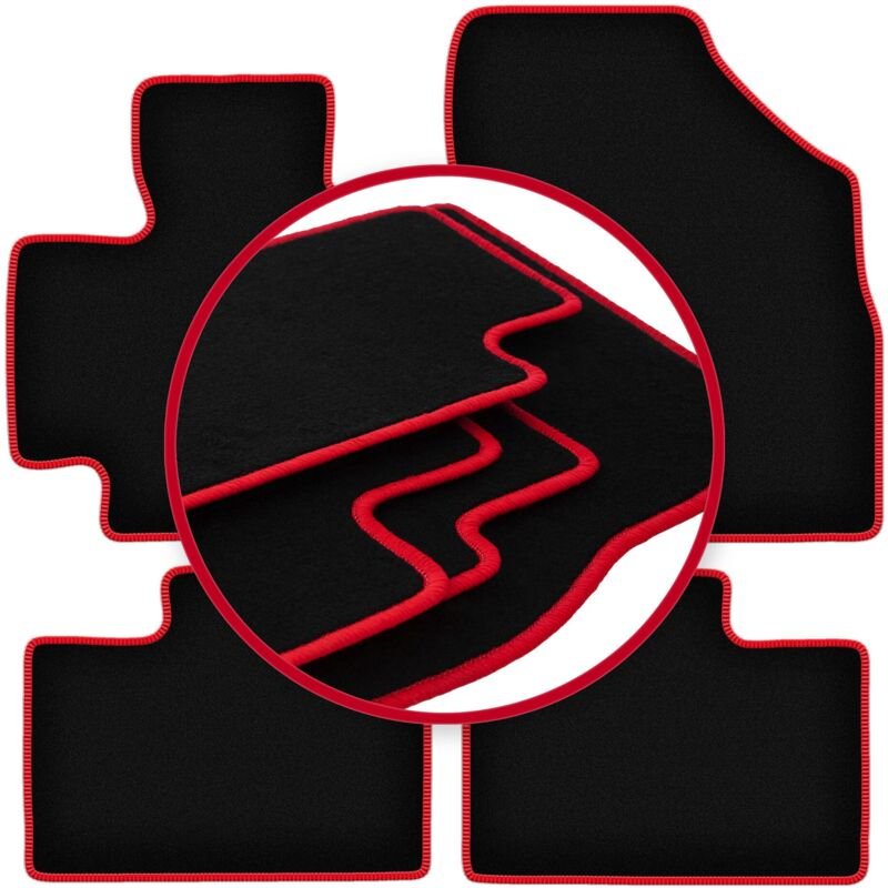 CARLUX-RED Autofußmatten für: Suzuki Ignis III Fließheck (2015-)