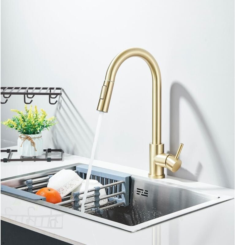 Wasserhahn Küche ,Küchenarmatur Ausziehbar,Ausziehbar Armatur,Wasserhahn Küche 360° Schwenkbar,Zwei Wasserstrahlarten