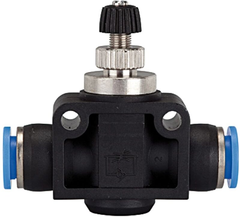 Riegler Drosselrückschlagventil »Blaue Serie«, Steckanschluss, Schl.-Ø 6