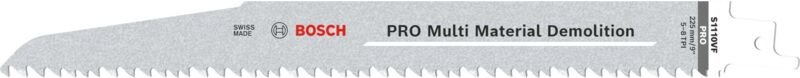 Pro Multi Material Demolition S1110VF Säbelsägeblatt, 1,6 x 22 x 225 mm, 2 Stück - Bosch