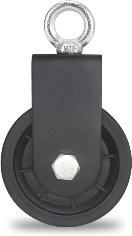 90-mm-Kabelrolle, Fitnessrolle, Kabelheberolle-Zubehör (2 Stück, schwarz) - Shining House