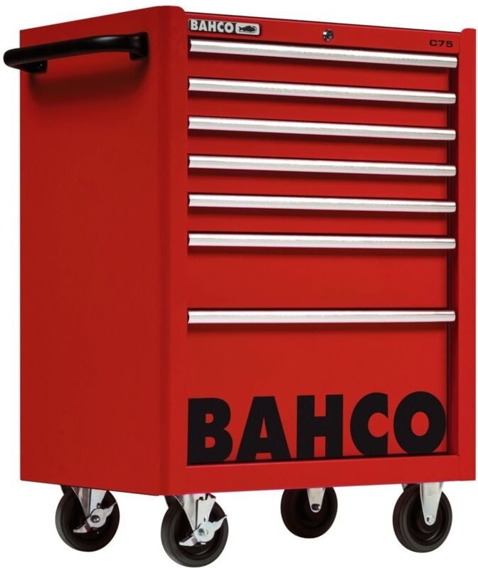 Bahco Classic Werkstattwagen 26 mit 7 Schubladen, rot