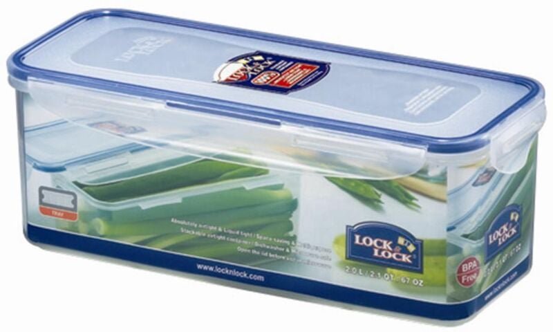 Lock&lock - Vorratsdose rechteckig, 2,0 l mit Ablaufgitter 278 x 115 x 103 mm