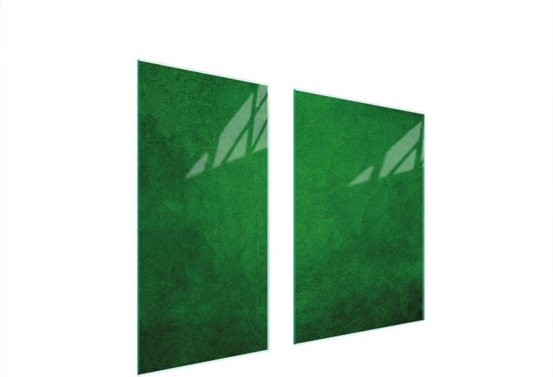 GLASSCHUTZPLATTE 75x52 GRÜN