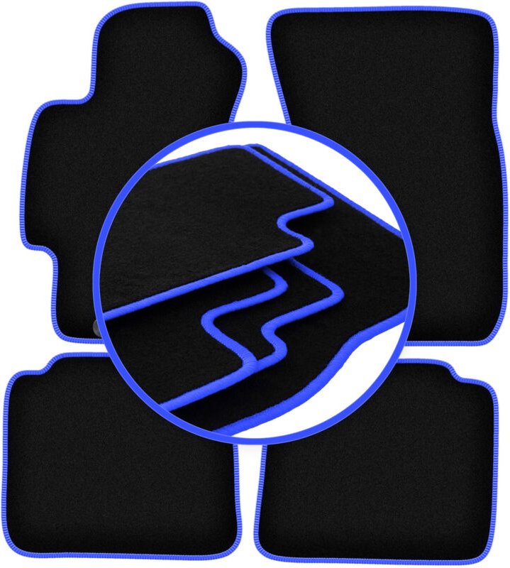 CARLUX-BLUE Autofußmatten für: Subaru Impreza III GH Fließheck, Kombi, WRX (2007-2013)