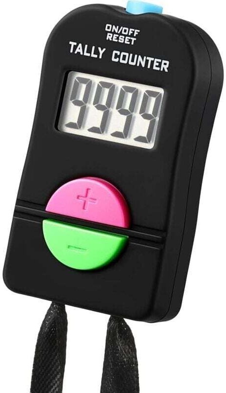 YMYNY Digitaler Handzähler, elektronischer Clicker, manuell, Plus und Minus, tragbarer digitaler Click-Zähler mit Umhäng...