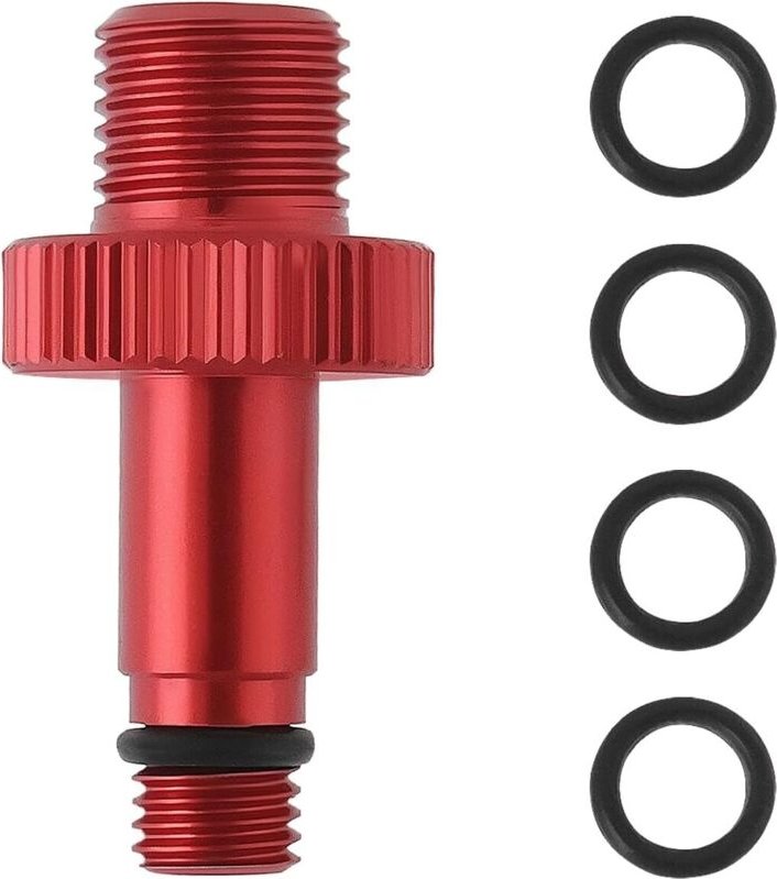 x Fahrrad-Luftventiladapter. Kompatibel mit IFP. Kompatibel mit Rochshox-Stoßdämpfern. Kompatibel mit DT Swiss-Gabeln un...