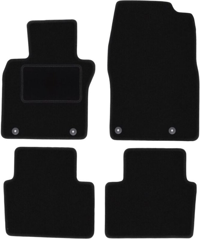 Schwarze Veloursmatten für: Mazda 3 IV Fließheck, Limousine (2019-)