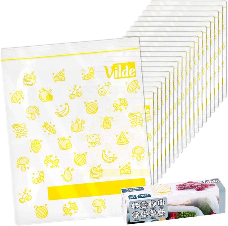 Food ziplock bags 18x23 cm 20 pcs