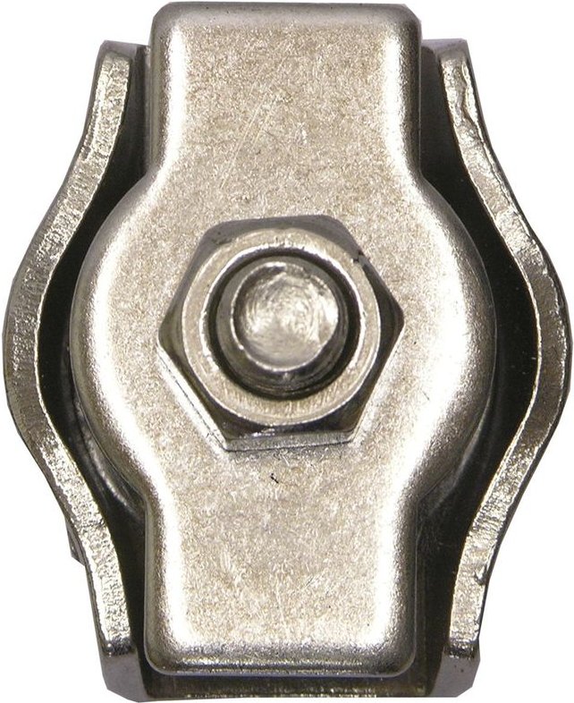 Drahtseilklemme Simplex Seilklemme mit Schraube für ø 3mm Drahtseil A4 Edelstahl