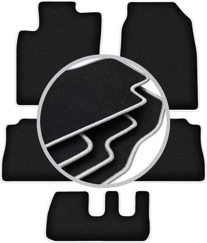 CARLUX-SILVER Autofußmatten für: Chevrolet Captiva 7-Sitzer (2006-2017)