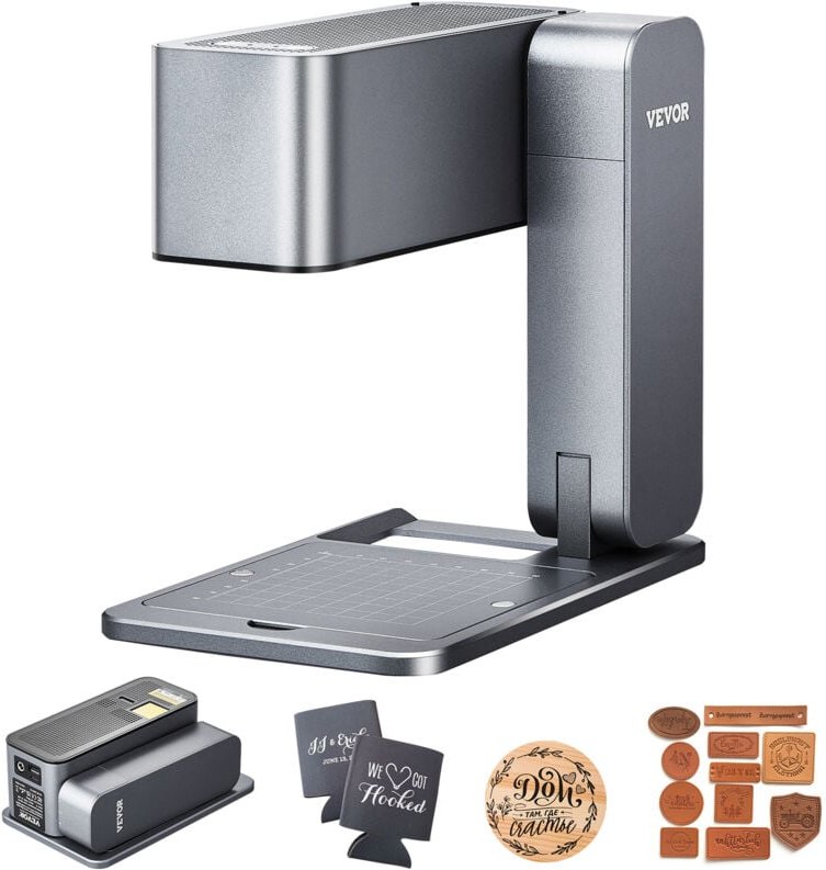 Lasergravierer, 600 mm/s Hochgeschwindigkeit, 5 w Handgraviermaschine, DIY-Lasergravierer & -schneider, Basisset, für Me...