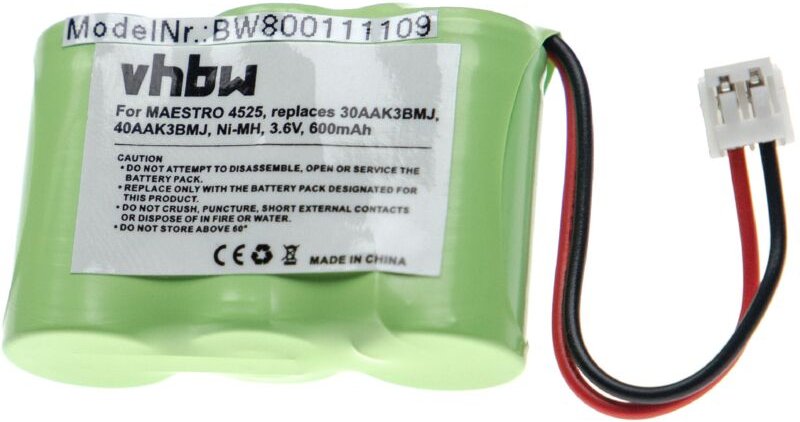 Thumbnail - Vhbw - 1x Akku kompatibel mit Teledex DC9100, DC99200, CL2200, CL2900, CL1200, CL1900 schnurlos Festnetz Telefon (600 mA...