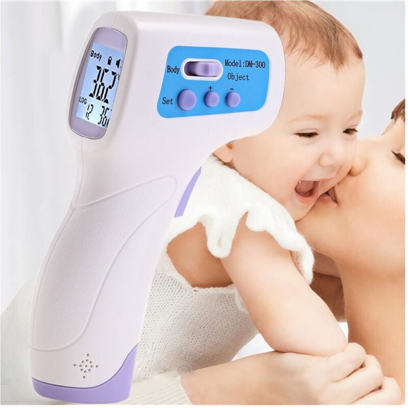 Trade Shop Traesio - Trade Shop - DM300 Infrarot-Digitalthermometer für Kinder und Erwachsene mit LCD-Display -