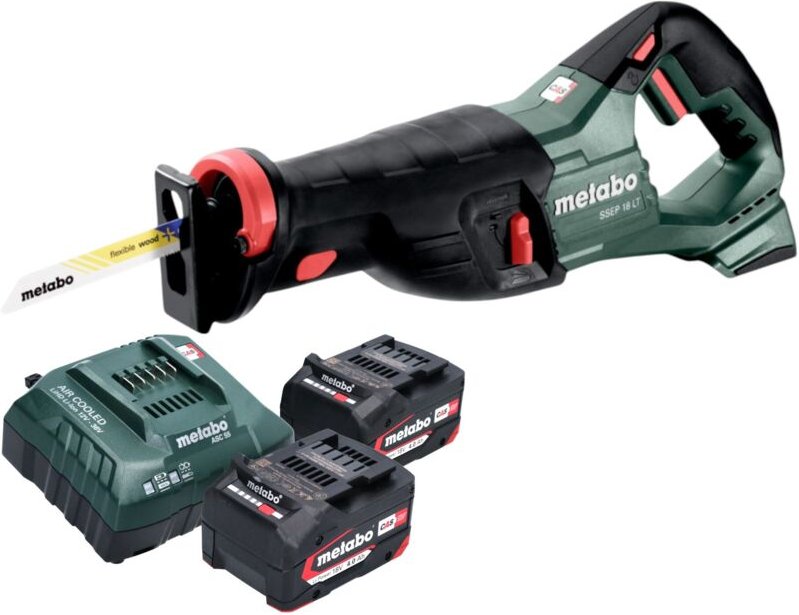 Metabo - ssep 18 lt Akku Säbelsäge 18 v 32 mm + 2x Akku 4,0 Ah + Ladegerät
