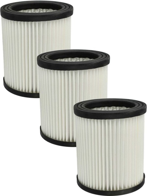 Thumbnail - 3x Staubsaugerfilter kompatibel mit Scheppach ASP12-ES Staubsauger - HEPA-Filter Schwarz Weiß - Vhbw