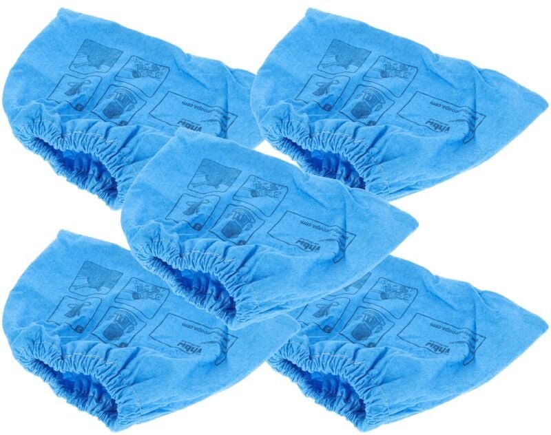 5x Textilfilter kompatibel mit Kärcher wd 3 Staubsauger, Nass-/Trockensauger - Stoffbeutel, Abwaschbar Blau - Vhbw