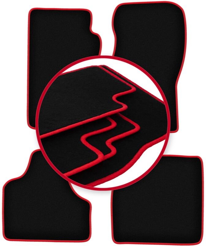 CARLUX-RED Auto-Fußmatten für: Dodge Nitro SUV (2006-2011)