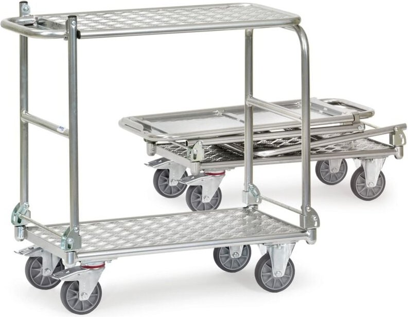 Klapp-Tischwagen -alu-, Ladefläche 900 x 600 mm - Fetra