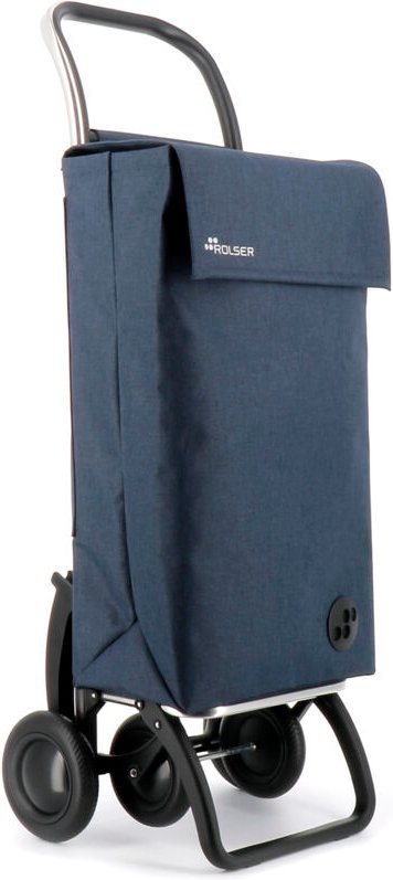 ROLSER Sbelta Tweed 4.2 4 Räder blauer quadratischer Taschentrolley
