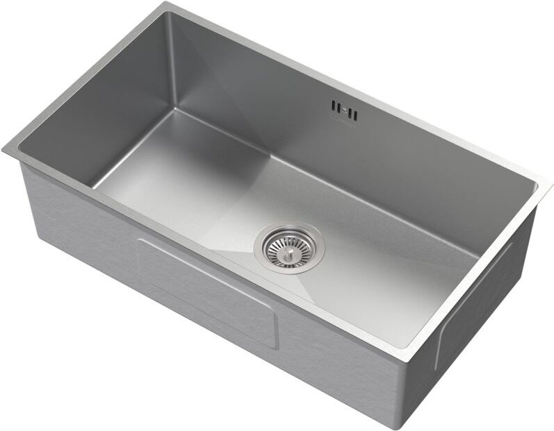 ML-Design XXL Spülbecken Edelstahl 70x40 cm, Küchenspüle Rechteckig, 1 Becken, Einbauspüle Unterbauspüle, Edelstahlspüle...