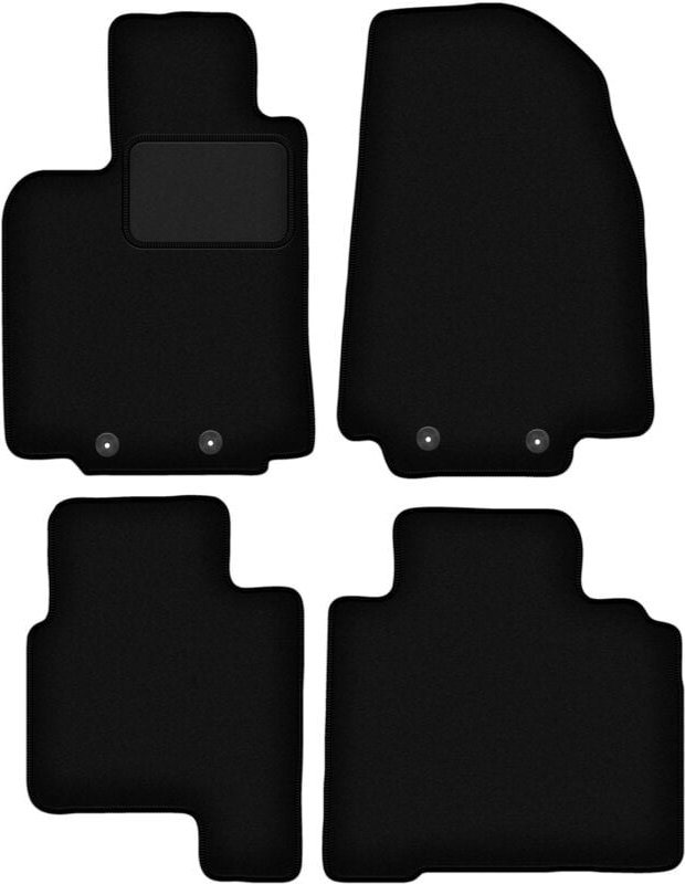 Schwarze Velours-Fußmatten für: Mazda CX-9 I SUV (2006-2015)