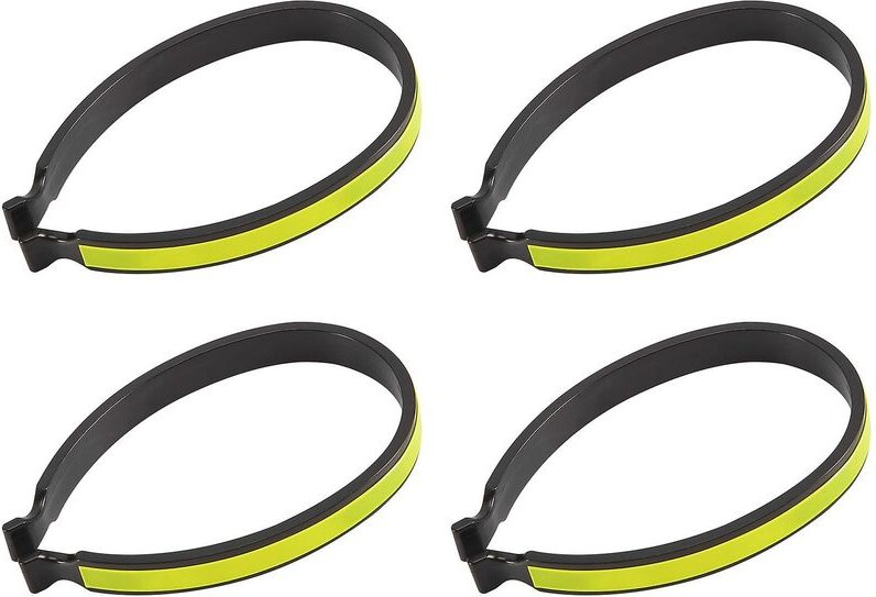 2 Paar Fahrrad-Hosenklammern, leichte Fahrrad-Hosenklammern mit reflektierenden Bändern für Nachtfahrten