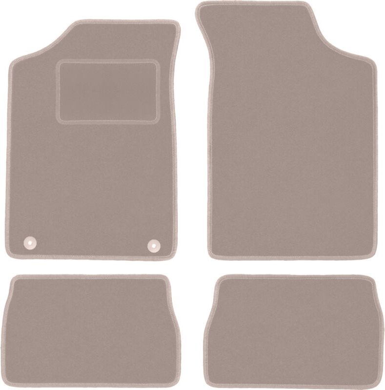 Beige Veloursmatten für: Peugeot 106 Fließheck (1991-2003)