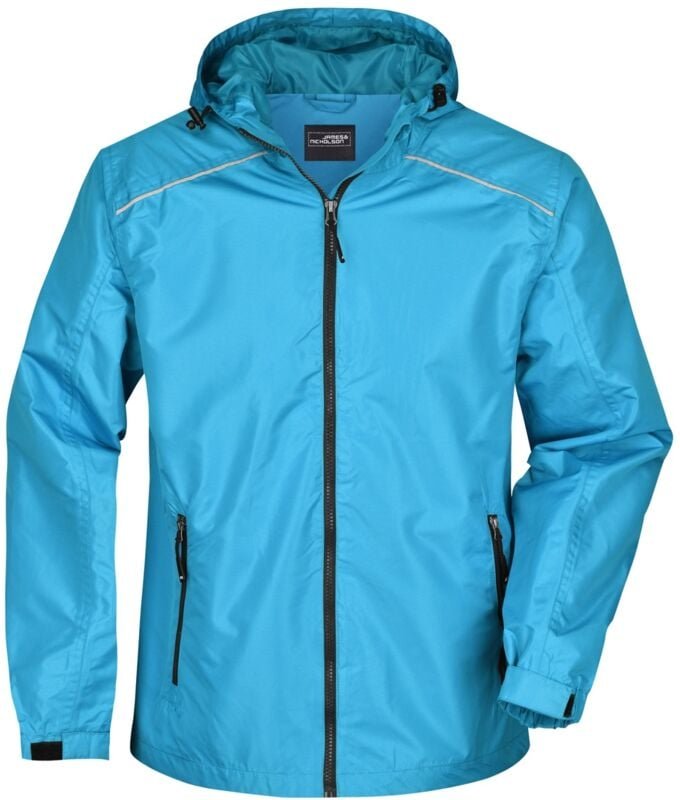 James&nicholson - Sportliche, funktionale Outdoorjacke Herren JN1118 Gr. m turquoise/iron-grey