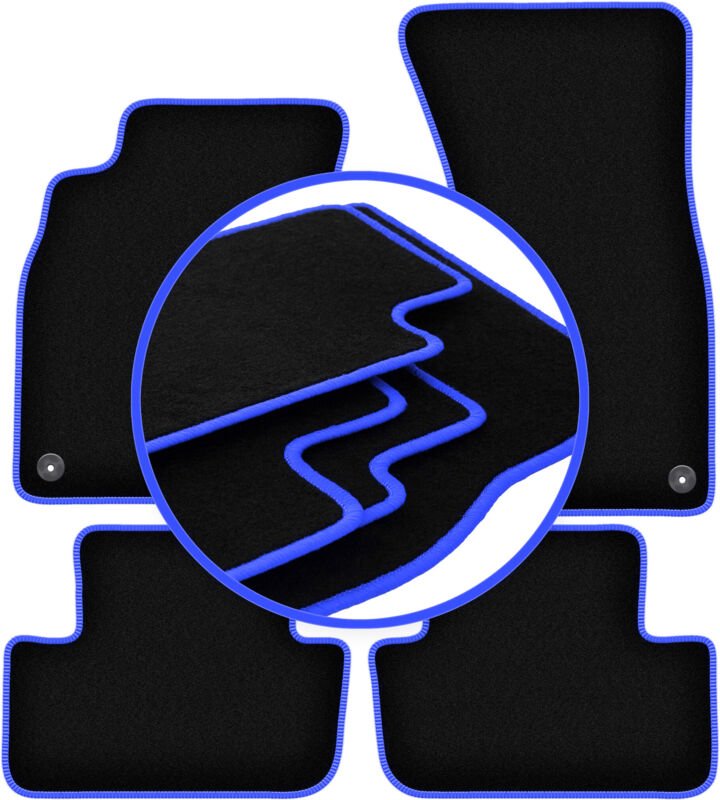 CARLUX-BLUE Autofußmatten für: Audi A4 B8 Limousine, Kombi, Avant, Allroad (2007-2015)