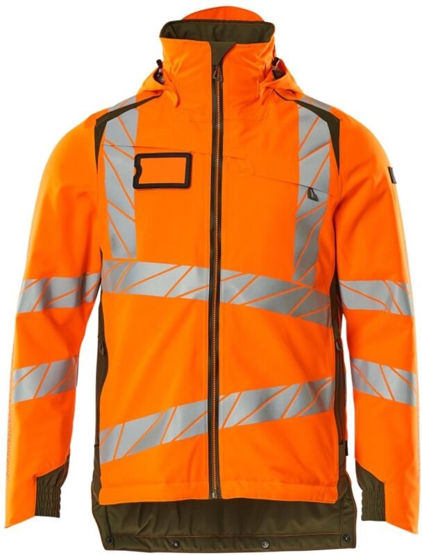 Thumbnail - Mascot Accelerate Safe Winterjacke 19035-449 Gr. 4XL hi-vis orange/moosgrün