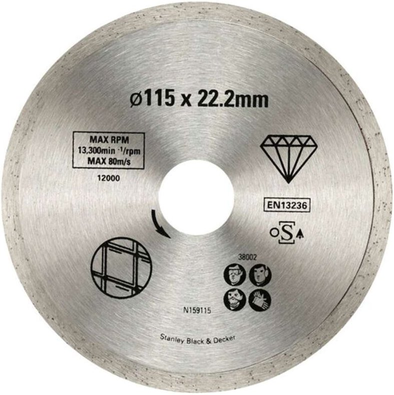 Stanley - diamantblatt 115x22,2mm fÜr fliesen und glas sta38002-xj