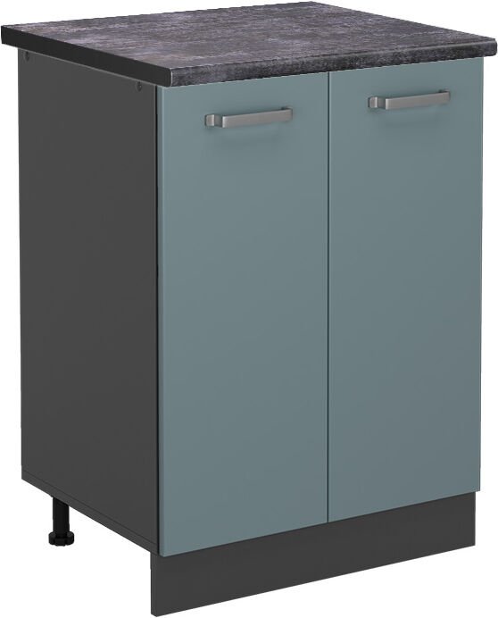 Thumbnail - Vicco - Küchenunterschrank R-Line, Blau-Grau, 60 cm , ap Anthrazit