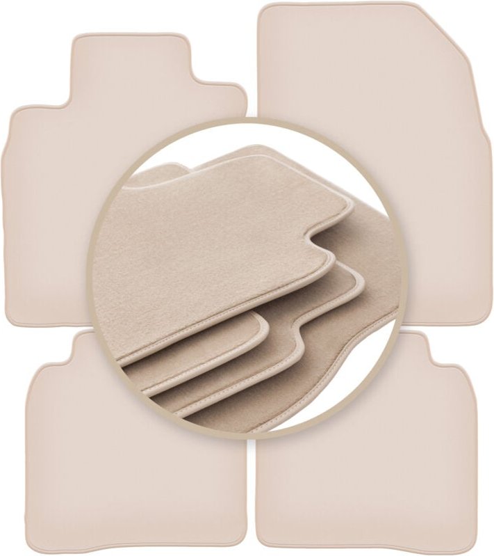 Beige PREMIUM-Matten für: Nissan Note I E11 Minivan 2006-2012