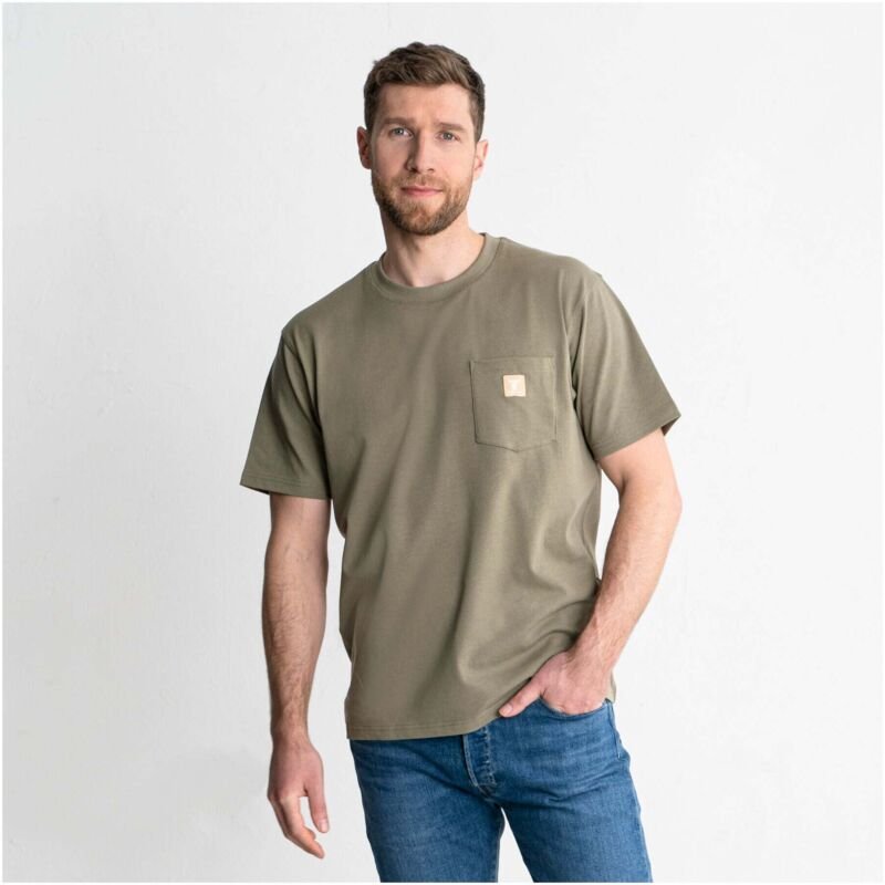 Heavy Tee Pocket organic cotton m Olive - Stier