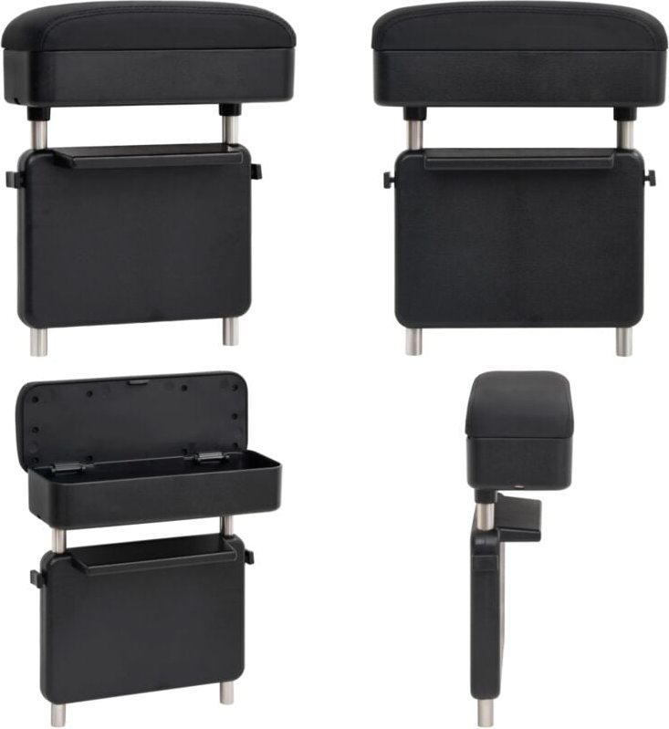 Auto-Armlehne Universal Schwarz 23x8x(30-38) cm ABS - Auto-Armlehne - Auto Armlehne - Home & Living