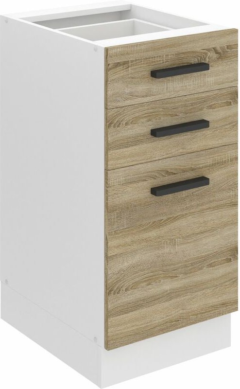 Unterschrank Küche Küchenunterschrank 40 cm Breite Küchenschränke ohne Arbeitsplatte Küchenschrank mit Schubladen Sonoma...