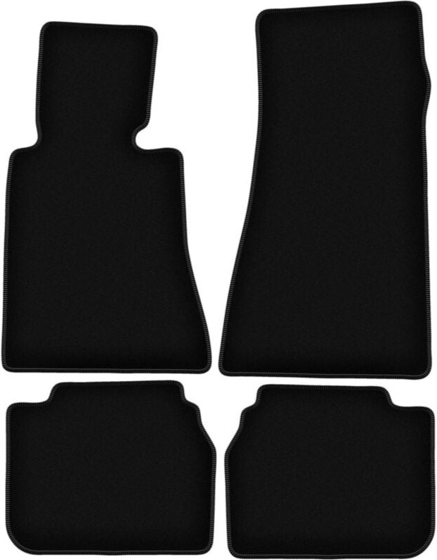 BASIC schwarze Veloursmatten für: BMW 7 E32 Limousine (1986-1994)